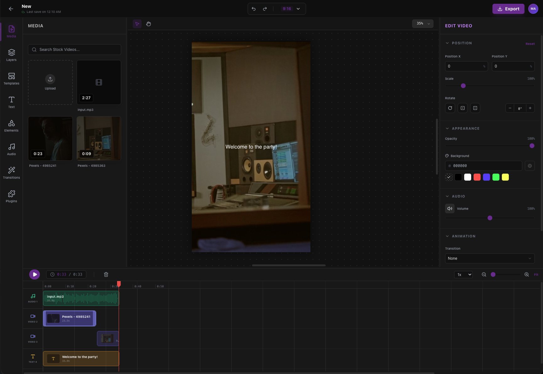 Vorch editor preview
